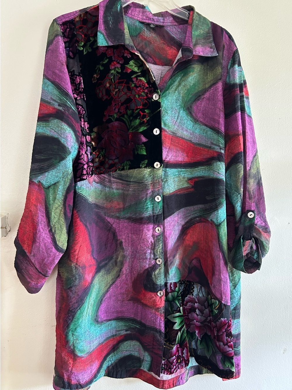 John Mark Abstract Tunic or Dress XL Extra Large